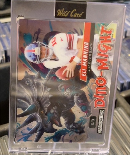 2024 Wild Card Alumination Dino-Might #DMTRX1-EM Eli Manning — front