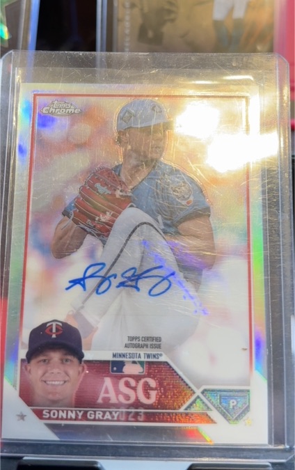 2023 Topps Chrome Autographs #ASGA-SG Sonny Gray — front