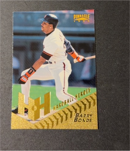 1996 Pinnacle Hardball Heroes #260 Barry Bonds — front