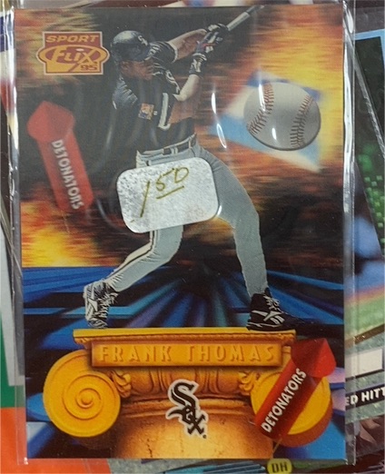 1995 Sportflix Detonators #DE4 Frank Thomas — front