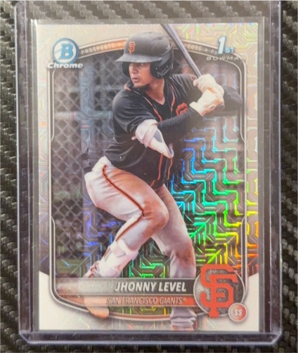 2025 Bowman Chrome #BCP-147 Jhonny Level — front