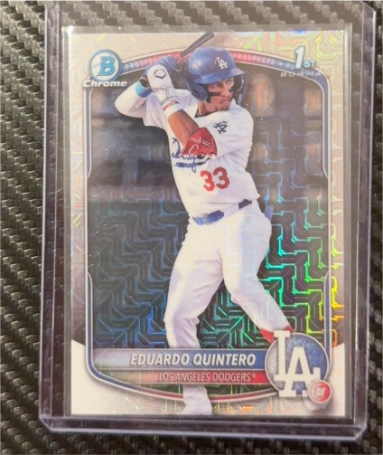 2025 Bowman Chrome #BCP-115 Eduardo Quintero — front