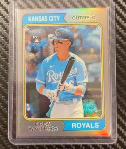 2023 Topps Heritage #96 Drew Waters — front