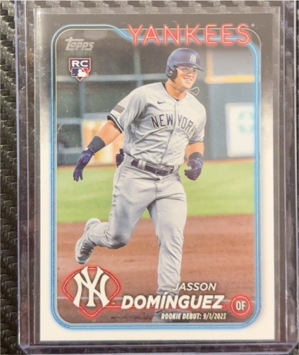 2024 Topps Update #US175 Jasson Dominguez Rookie Debut New York Yankees — front