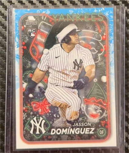 2024 Topps Holiday #H75 Jasson Dominguez — front