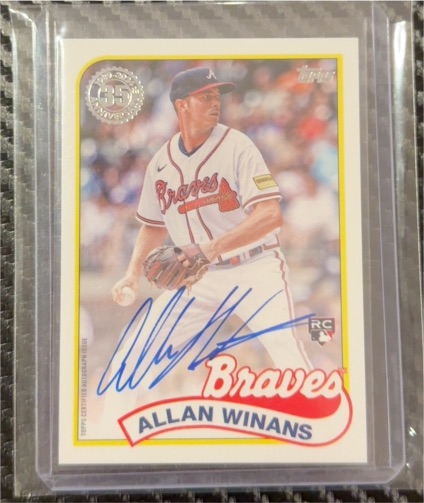 2024 Topps Series 2 1989 Topps Baseball Autographs #89BA2-AW Allan Winans — front