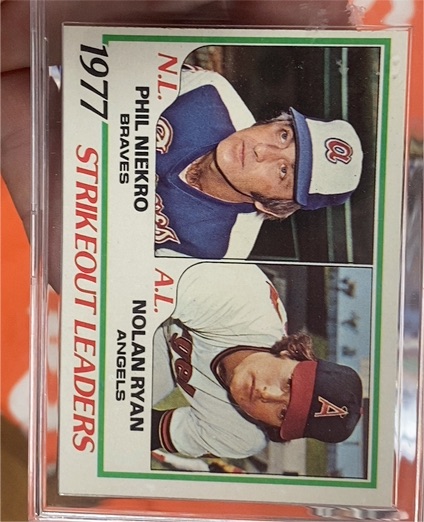 1978 Topps #206 Strikeout Leaders Phil Niekro/Nolan Ryan — front