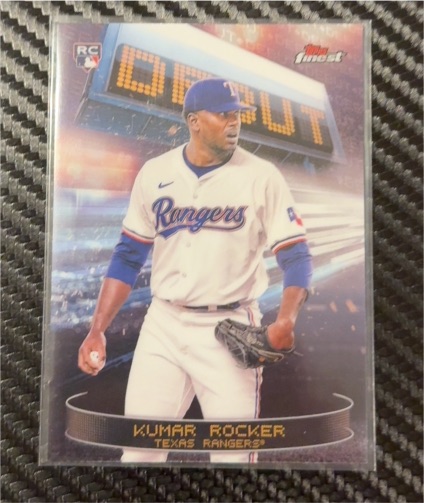 2025 Topps Finest #D-19 Kumar Rocker Debut Texas Rangers — front