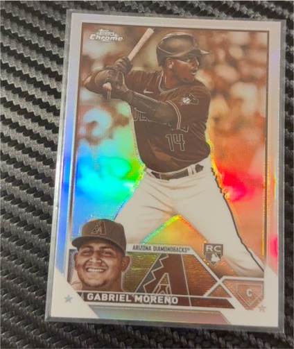 2023 Topps Chrome #189 Gabriel Moreno Sepia Refractor Rookie — front