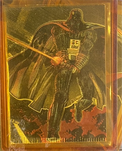 1993 Topps Star Wars Galaxy Etched Foil #1 Darth Vader — front