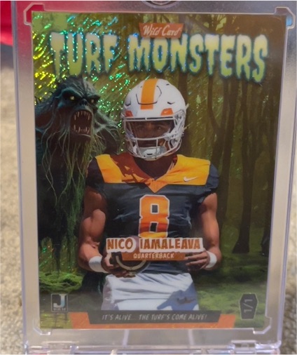 2024 Wild Card Turf Monsters #1/1 Nico Iamaleava — front