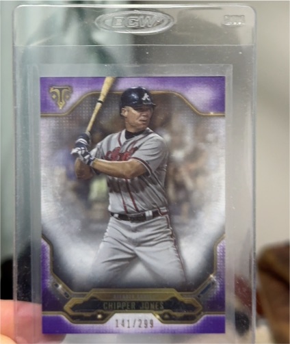 2020 Topps Triple Threads #141 Chipper Jones — front