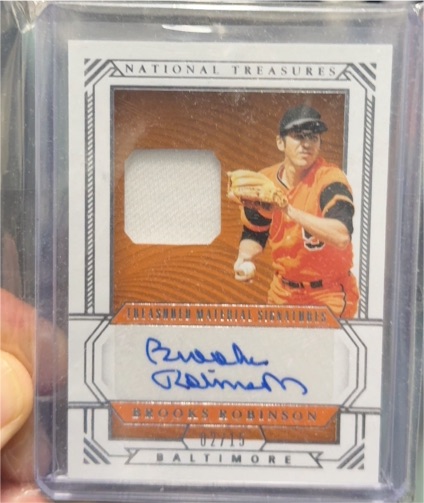 2019 Panini National Treasures Brooks Robinson #/25 — front