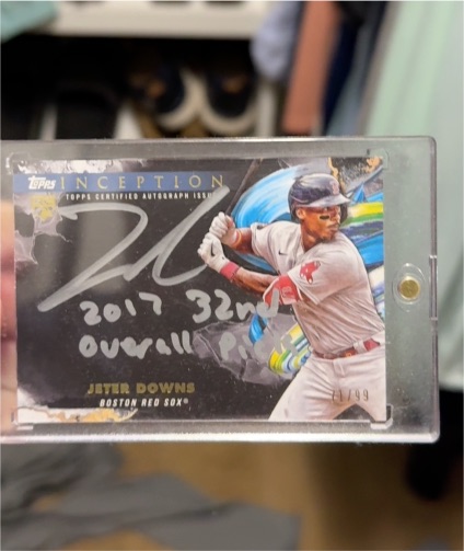 2023 Topps Inception Silver Signings #ISS-JD Jeter Downs — front