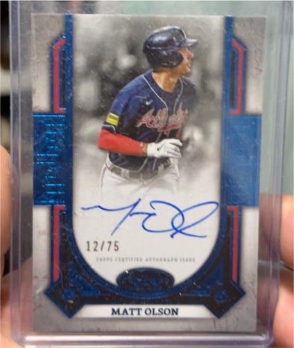 2024 Topps Tier One #12 Matt Olson — front