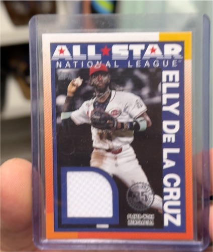2025 Topps Series 2 1990 Topps Baseball All-Star Relic Elly De La Cruz #90ASR-ED — front