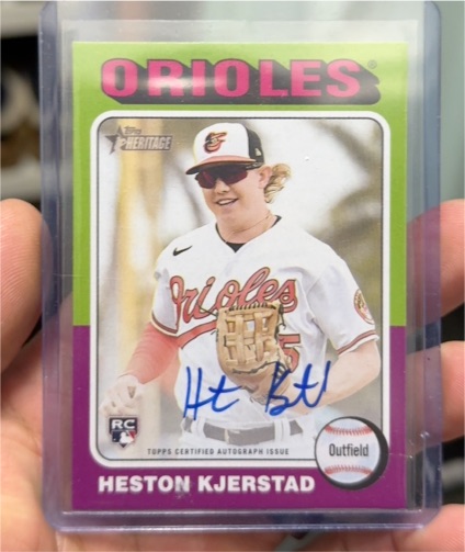 2024 Topps Heritage Real One Autographs #ROA-HK Heston Kjerstad — front