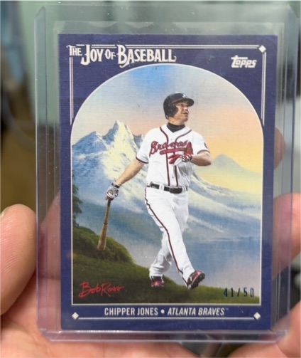 2023 Topps X Bob Ross The Joy of Baseball #20 Chipper Jones — front