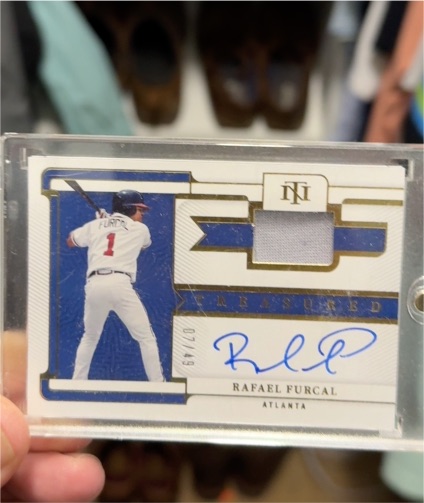 2023 Panini National Treasures Treasured #NT-RTF Rafael Furcal — front