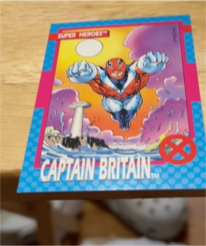 1992 Impel Marvel X-Men Series 1 #32 Captain Britain — front