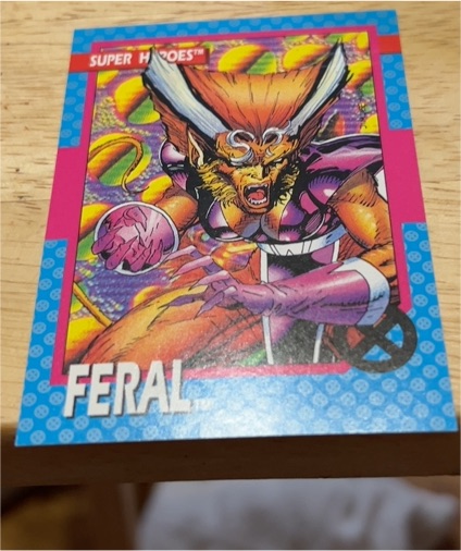 1992 Impel Marvel X-Men Series 1 #16 Feral — front