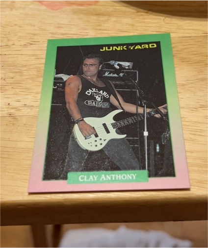1991 Brockum RockCards #101 Clay Anthony — front