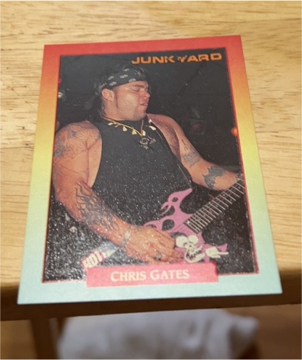 1991 Brockum Rock Cards #20 Chris Gates — front