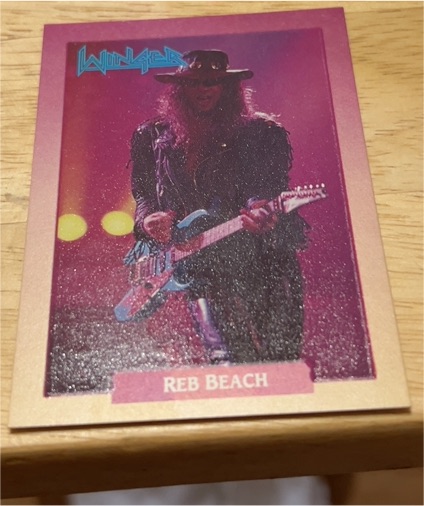 1991 Brockum RockCards #68 Reb Beach — front