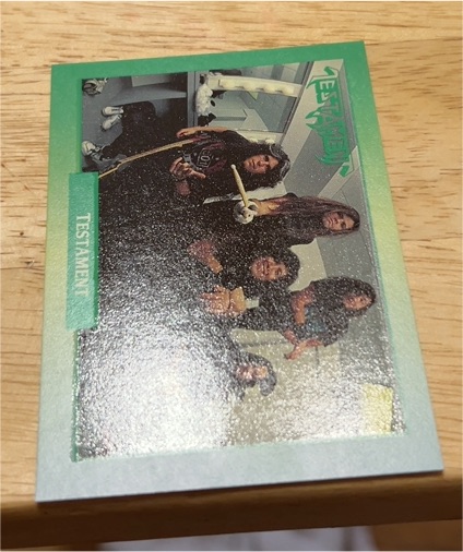 1991 Brockum Rock Cards #48 Testament — front