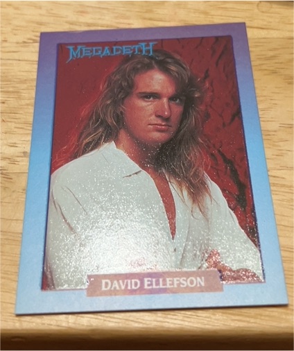 1991 Brockum Rock Cards #258 David Ellefson — front