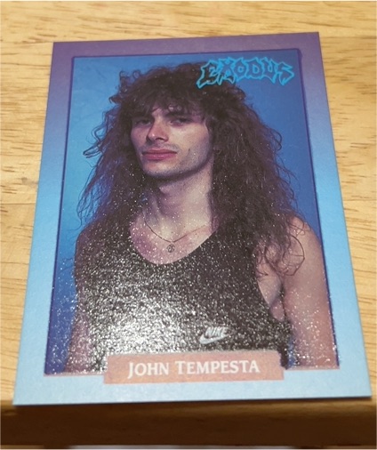 1991 Brockum Rock Cards #254 John Tempesta Exodus — front
