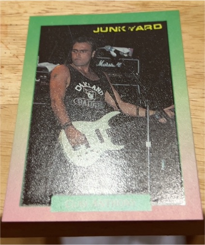1991 Brockum RockCards #101 Clay Anthony Junk Yard Band — front