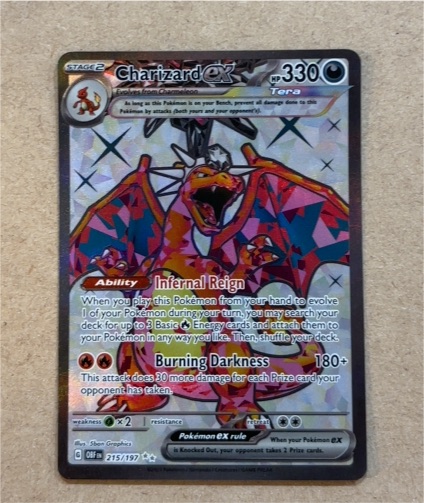 2023 Pokémon ex SV03: Obsidian Flames #215 Charizard ex — front