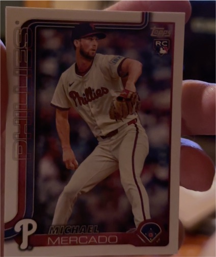 2025 Topps #582 Michael Mercado — front