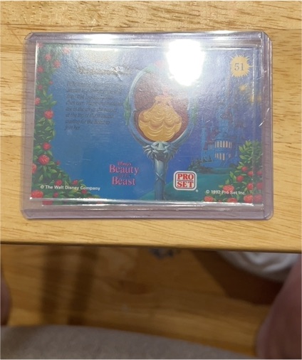1992 Pro Set Disney Beauty and the Beast #51 — front