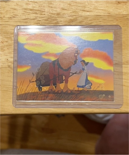1992 Skybox Beauty and the Beast Trading Card Belle and Beast — front