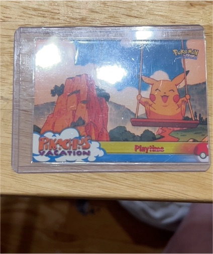 1999 Topps Pokemon The Movie Edition Pikachu's Vacation #57 Playtime — front