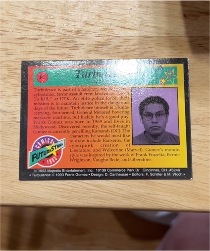 1993 Majestic Entertainment Turbulence #P3 — front