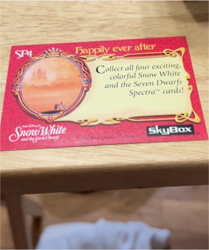1993 SkyBox Snow White and the Seven Dwarfs #SP4 Happily Ever After — front