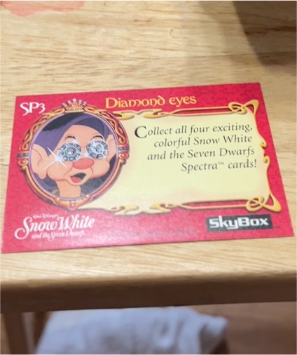 1994 SkyBox Snow White and the Seven Dwarfs SP3 Dopey Diamond Eyes — front