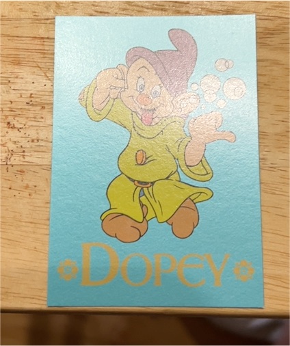 1993 SkyBox Disney Snow White and the Seven Dwarfs #88 Dopey — front