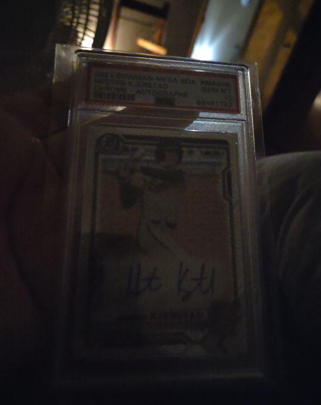 2021 Bowman Mega Box Prismatic Cristofer Kurstad Autographs — front