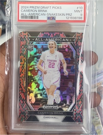 2024 Panini Prizm Draft Picks #10 Cameron Brink All-American Snakeskin Prizm — front