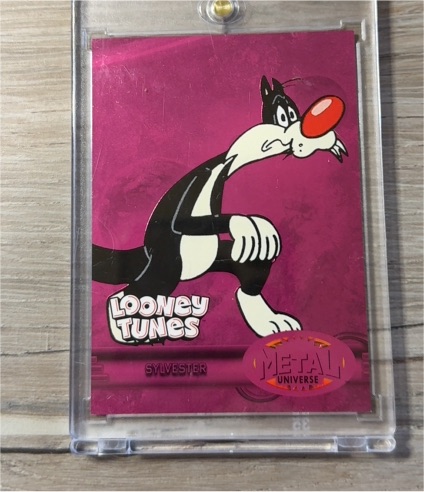 2024 Fleer Retro Looney Tunes Metal Universe #AMU-9 Sylvester — front