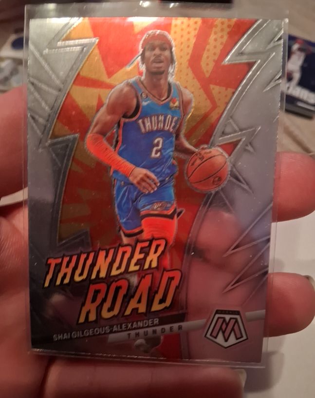 2022-23 Panini Mosaic Thunder Road #14 Shai Gilgeous-Alexander — front