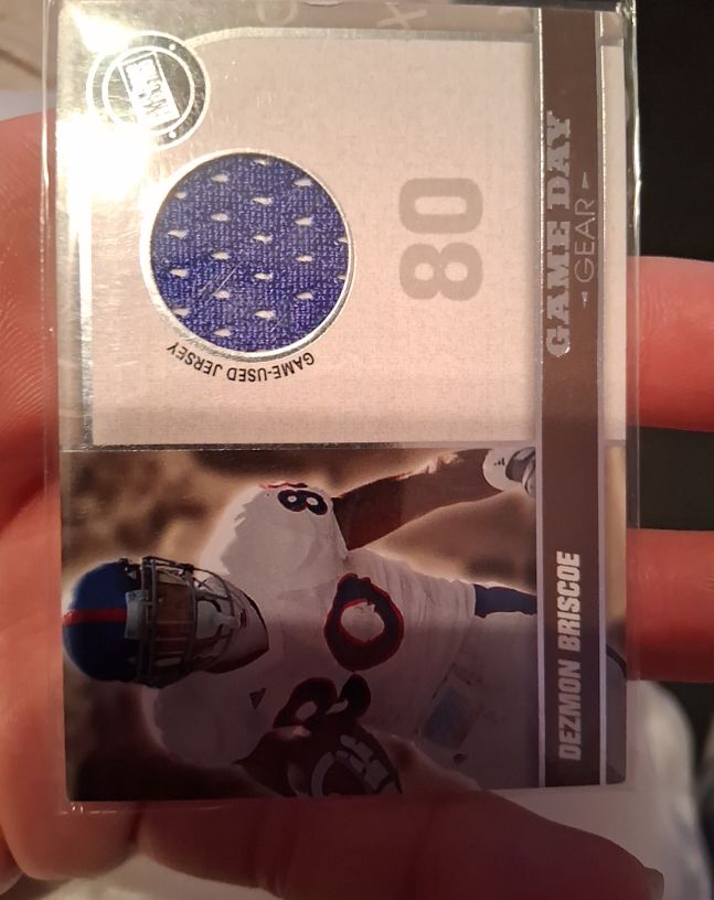 2010 Press Pass Game Day Gear #GDG-DB Dezmon Briscoe — front