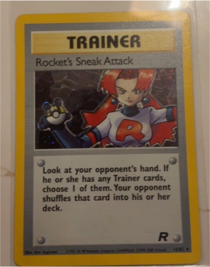 1995 Pokémon Team Rocket #16 Rocket's Sneak Attack — front