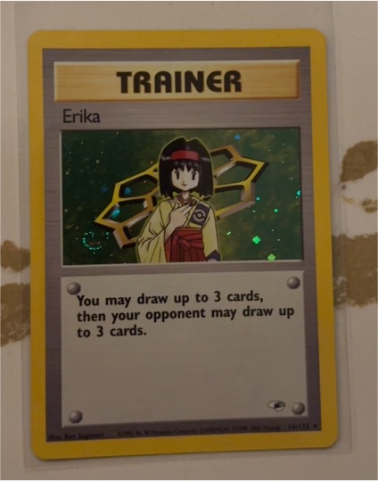 2000 Pokémon Gym Heroes #16 Erika — front