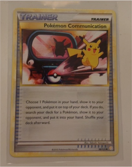 2010 Pokémon HeartGold & SoulSilver #98 Pokemon Communication — front