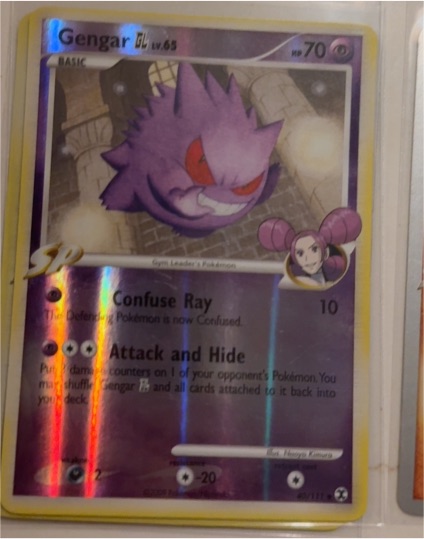 2009 Pokémon Rising Rivals #40 Gengar GL — front